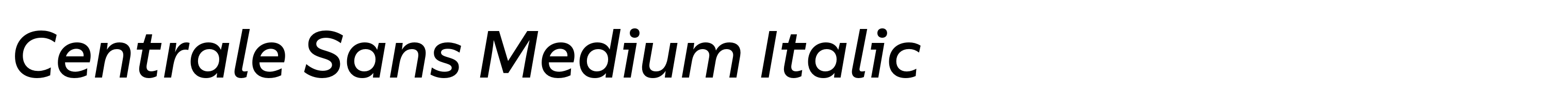 Centrale Sans Medium Italic